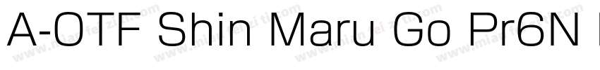 A-OTF Shin Maru Go Pr6N DB字体转换